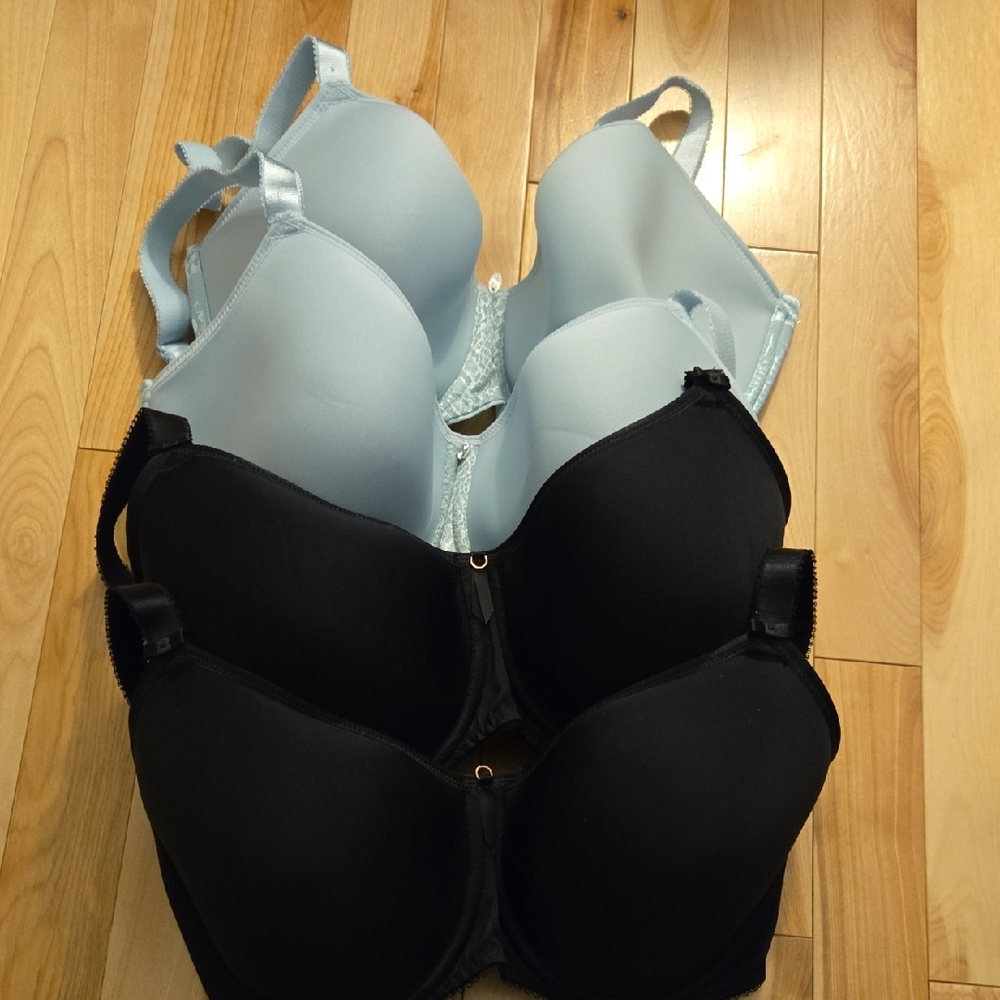 Fantasie Black and Light Blue Bras Bundle 30G / 30I NWOT